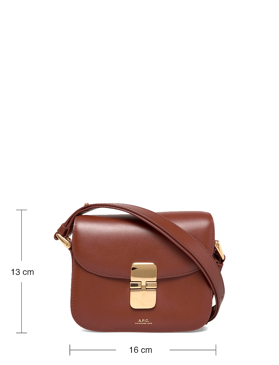A.P.C. - bag grace mini - henkeltaschen - noisette - 3