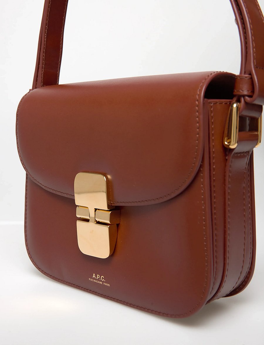 A.P.C. - bag grace mini - henkeltaschen - noisette - 4