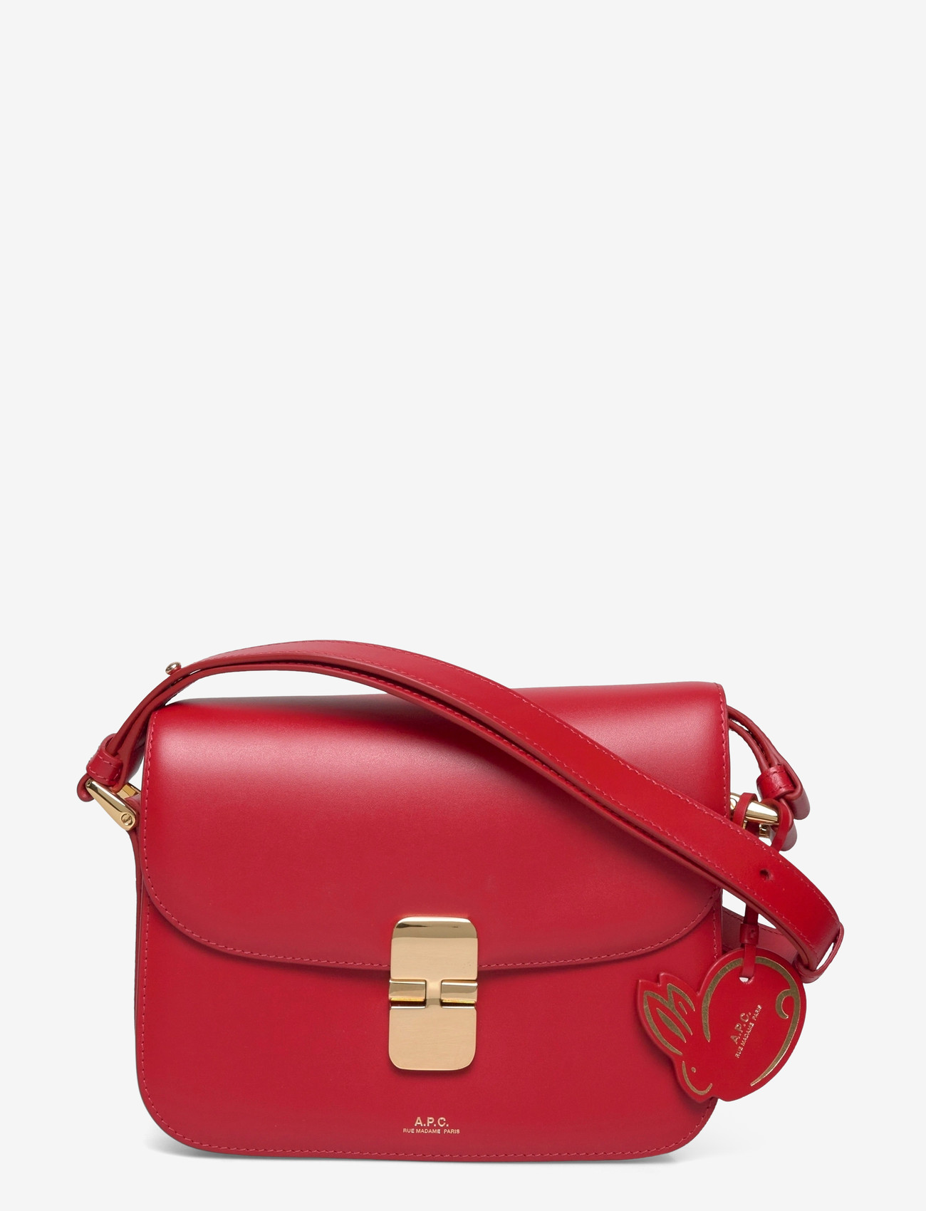 A.P.C. - SAC GRACE SMALL LNY 23 - töskur með axlaról - rouge vermillon - 0
