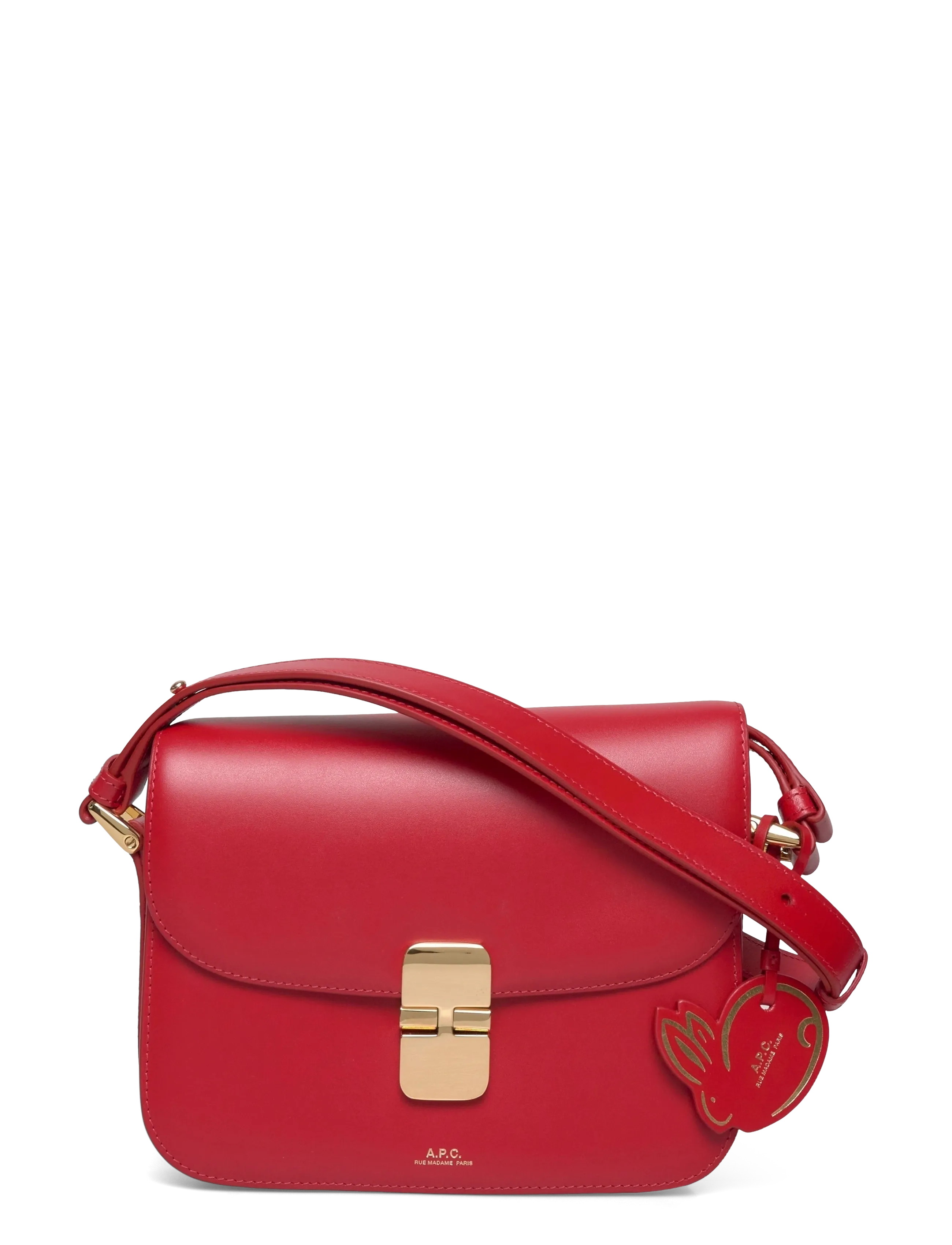A.P.C. SAC GRACE SMALL LNY 23 - Bags - ROUGE VERMILLON / red