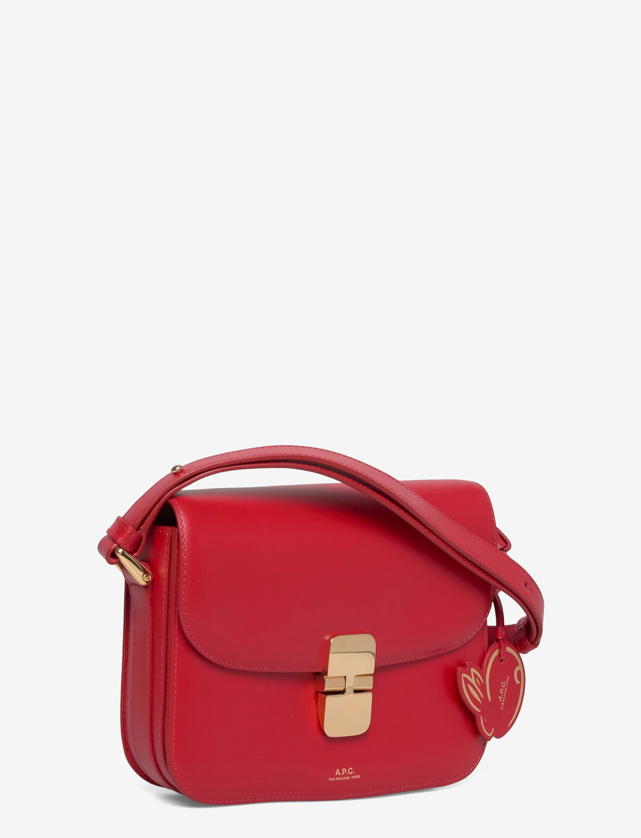 A.P.C. - SAC GRACE SMALL LNY 23 - töskur með axlaról - rouge vermillon - 2