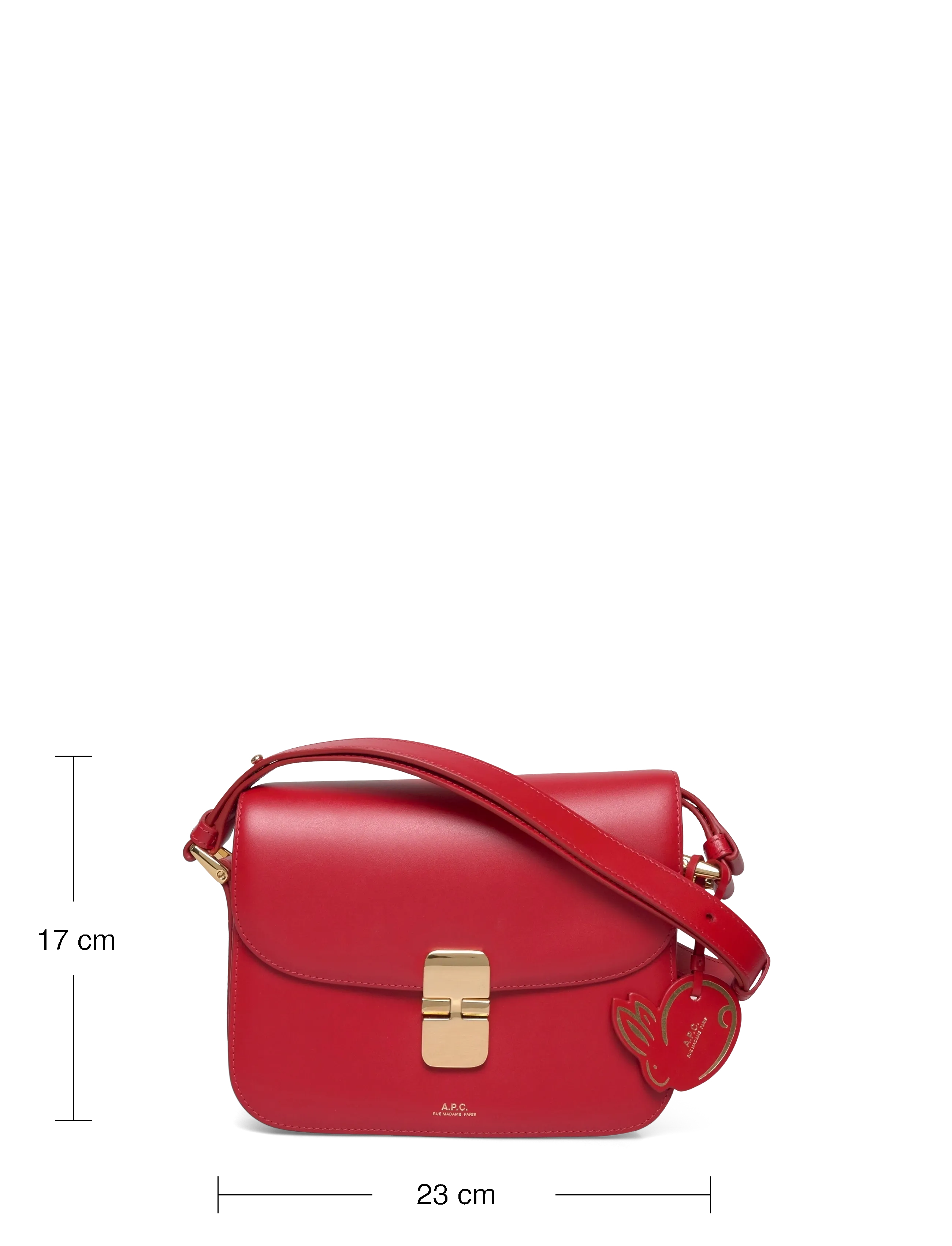 A.P.C. - SAC GRACE SMALL LNY 23 - rouge vermillon - 3