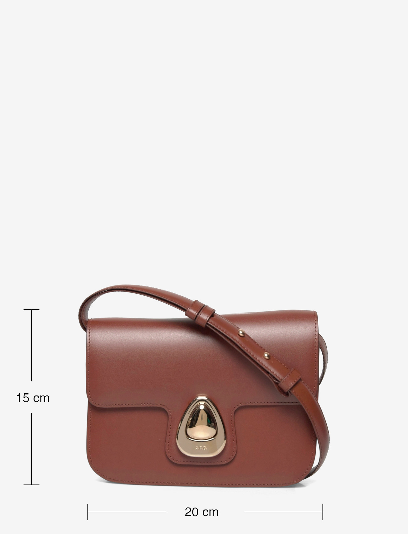 A.P.C. - SAC ASTRA SMALL - crossbody bags - noisette - 3