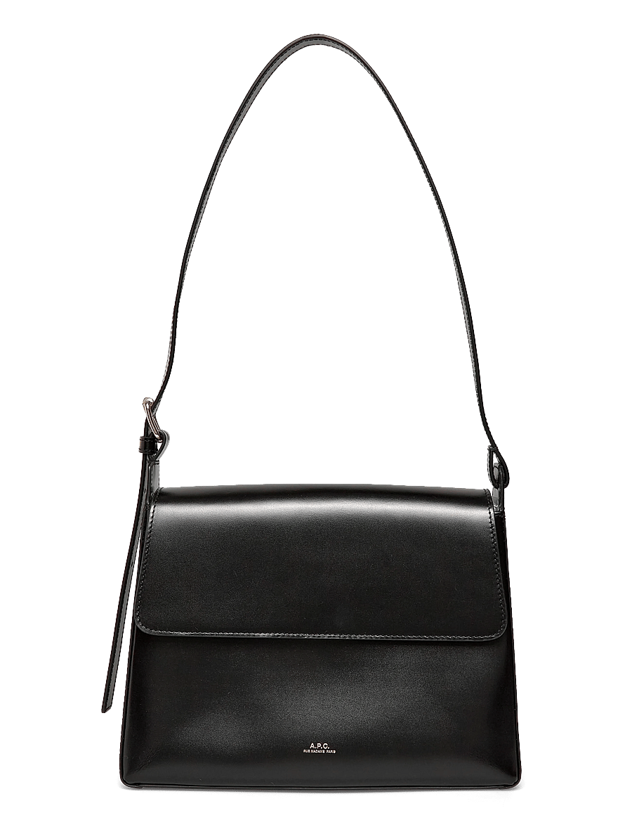 A.P.C. - sac Virginie flap - schultertaschen - black - 0