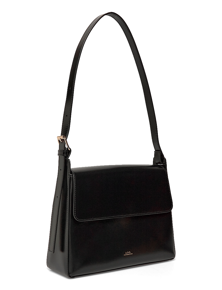 A.P.C. - sac Virginie flap - schultertaschen - black - 2