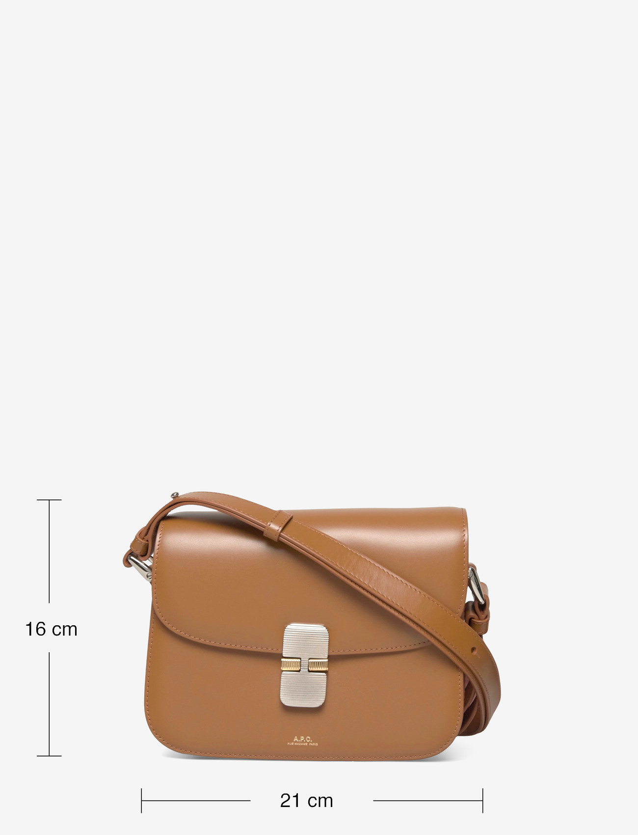 A.P.C. - SAC GRACE SMALL - crossbody bags - miel - 3