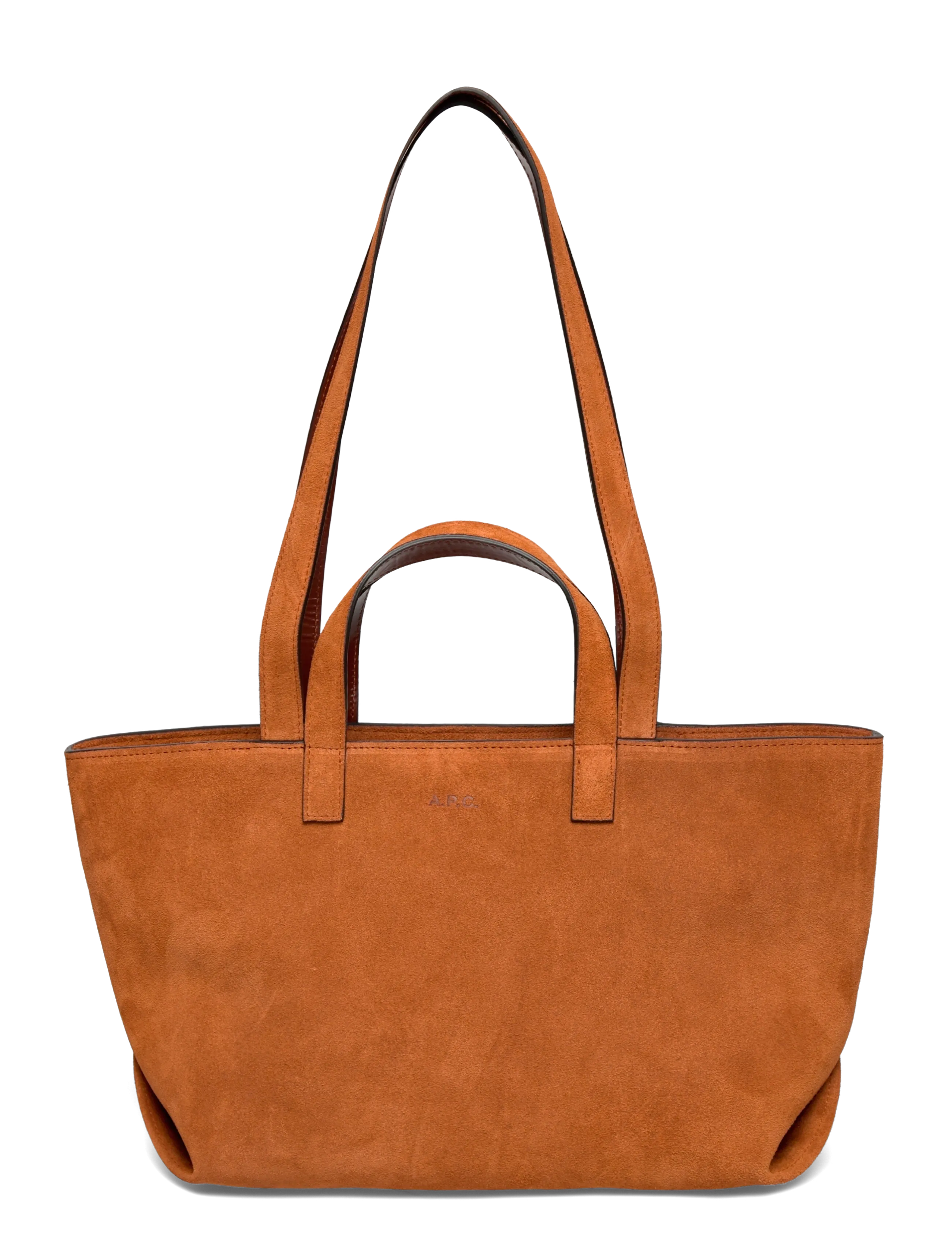 A.P.C. Le Drummer Small, Damen, Wildleder Shopper, Braun, Gr.ONE SIZE