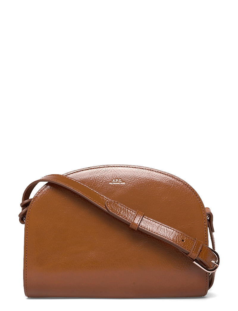 A.P.C. - bag demi-lune - torby na ramię - cafe - 0