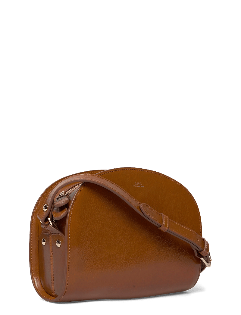 A.P.C. - bag demi-lune - torby na ramię - cafe - 2