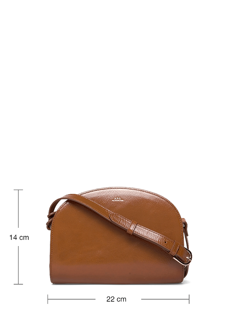 A.P.C. - bag demi-lune - torby na ramię - cafe - 3