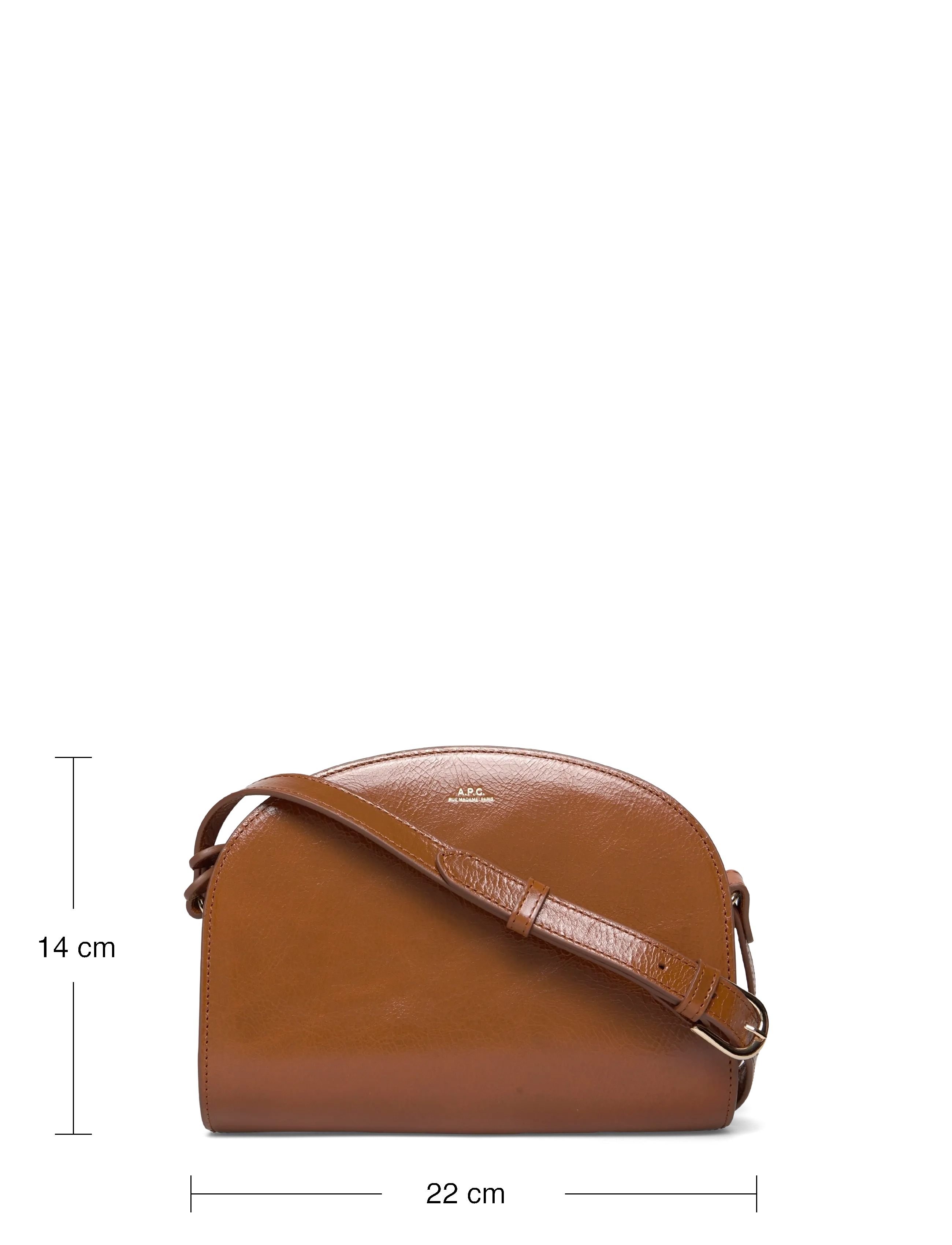 A.P.C. - bag demi-lune - accessoires - cafe - 3