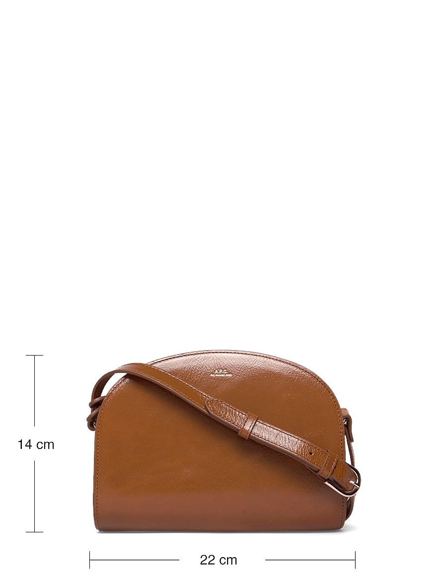 A.P.C. - bag demi-lune - henkeltaschen - cafe - 3