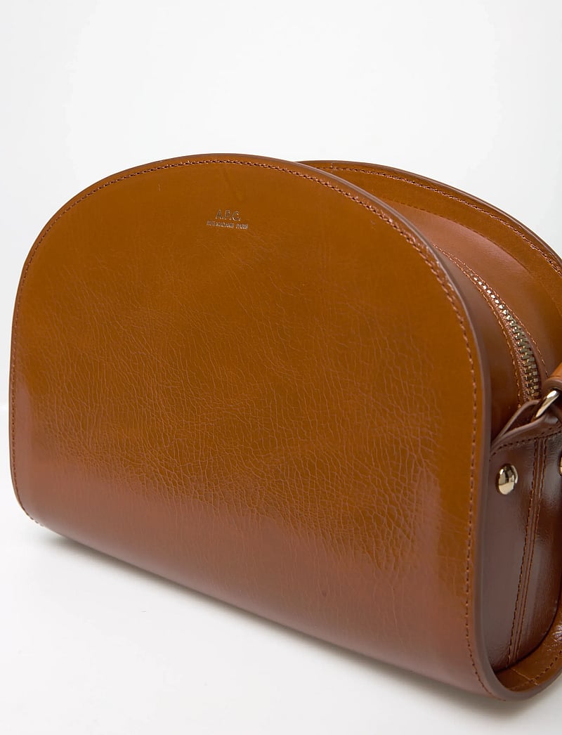 A.P.C. - bag demi-lune - torby na ramię - cafe - 4