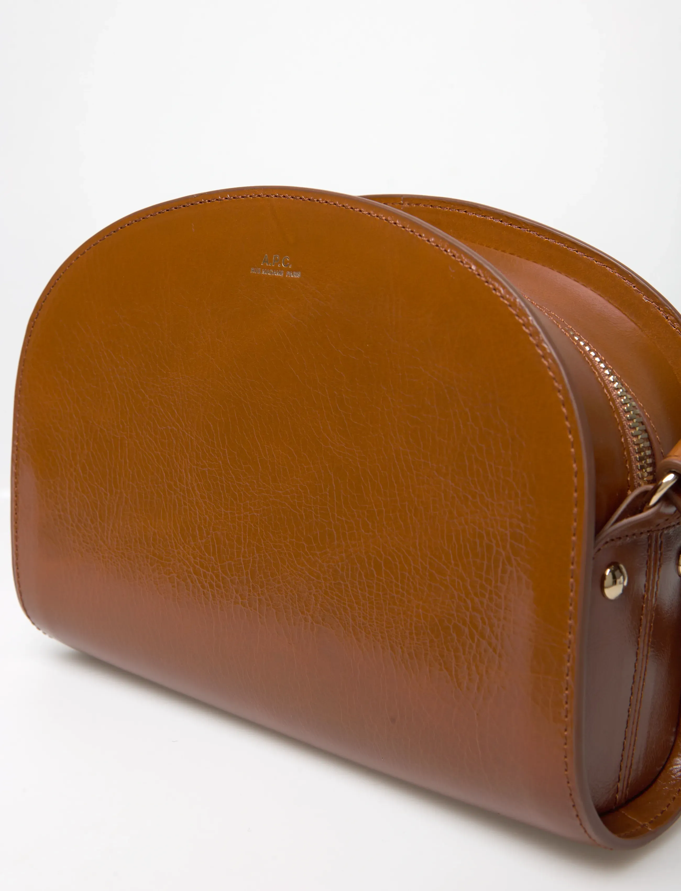 A.P.C. - bag demi-lune - accessoires - cafe - 4