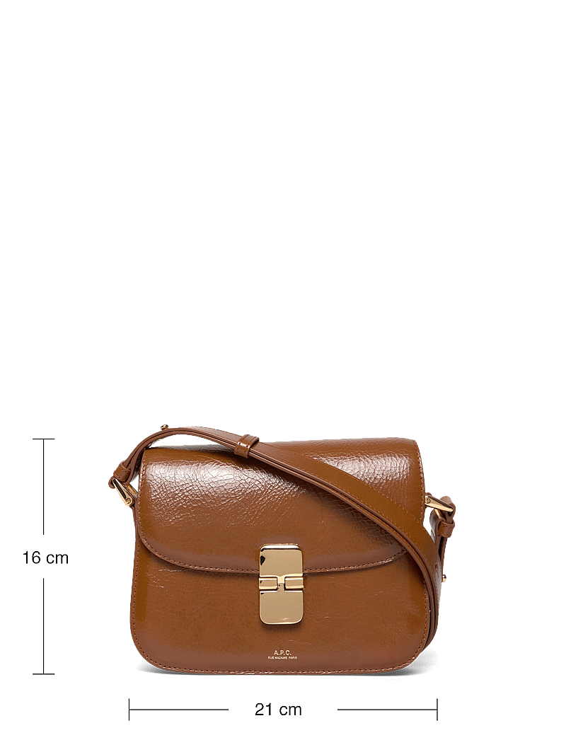 A.P.C. - bag grace small - henkeltaschen - cafe - 3