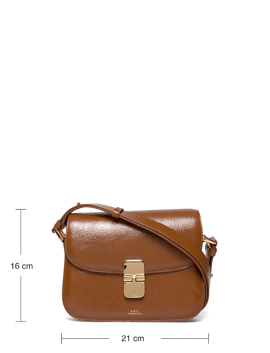 A.P.C. - bag grace small - henkeltaschen - cafe - 3