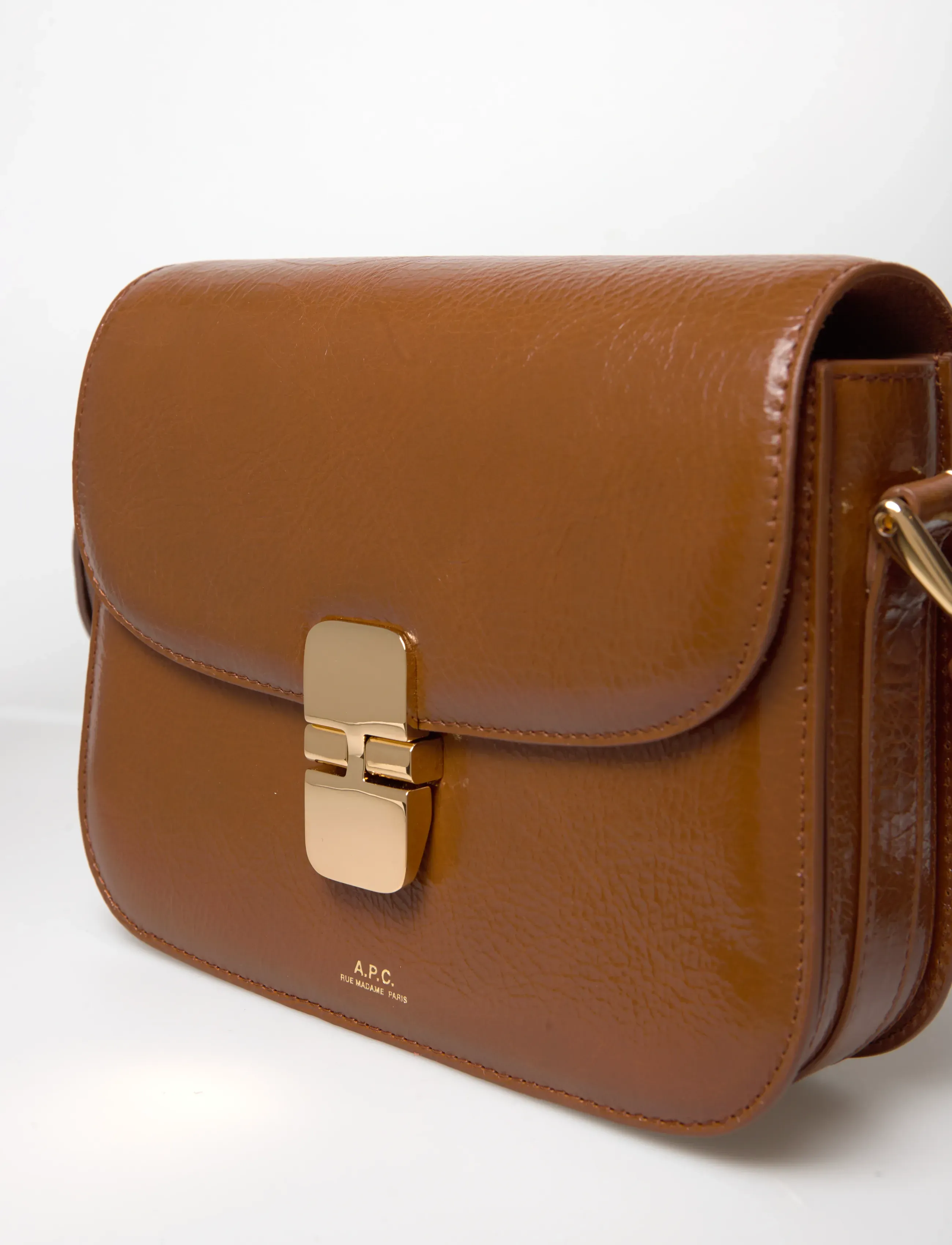 A.P.C. - bag grace small - accessoires - cafe - 4