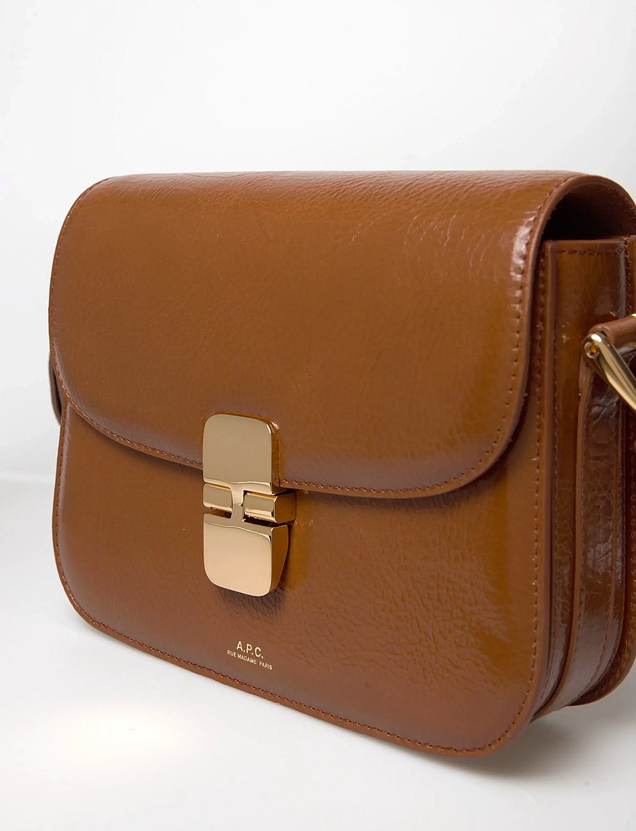 A.P.C. - bag grace small - henkeltaschen - cafe - 4