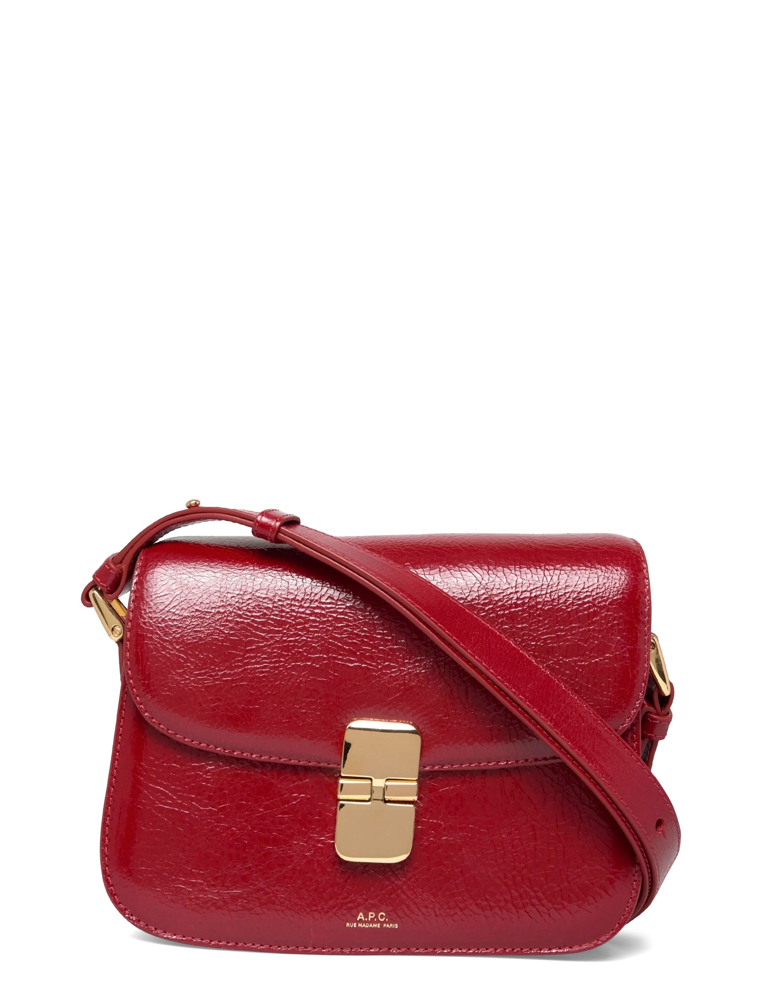 A.P.C. bag grace small - Bags - ROUGE / red