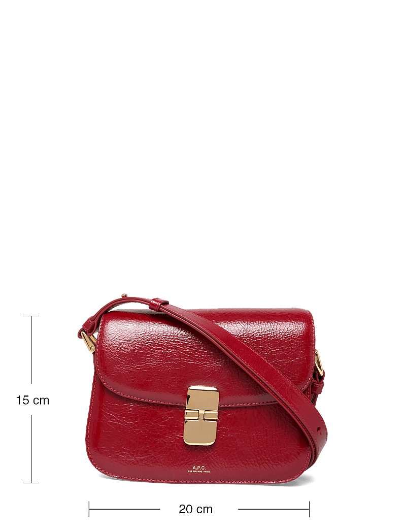 A.P.C. - bag grace small - henkeltaschen - rouge - 3