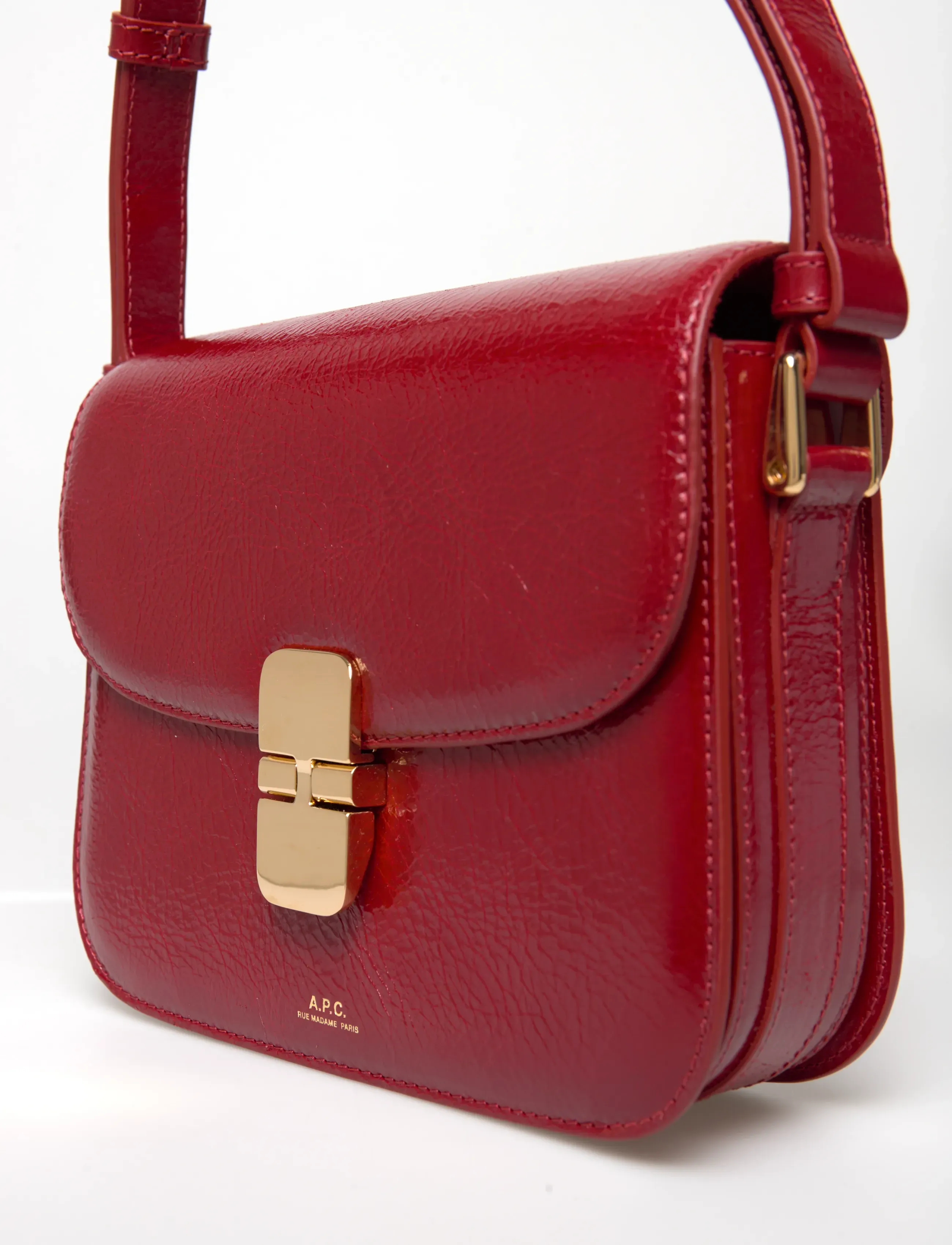 A.P.C. - bag grace small - accessoires - rouge - 4