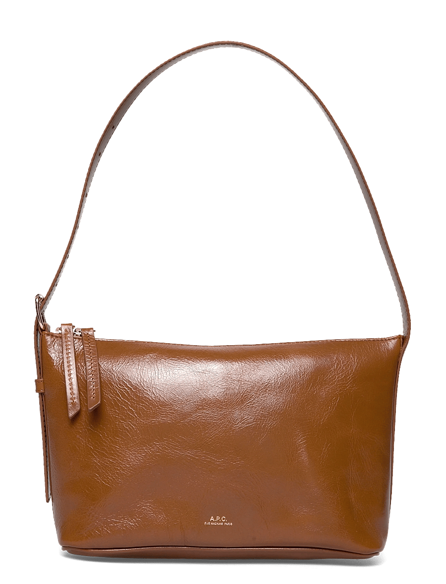 A.P.C. - shoulderbag vera - sacs a main - cafe - 0
