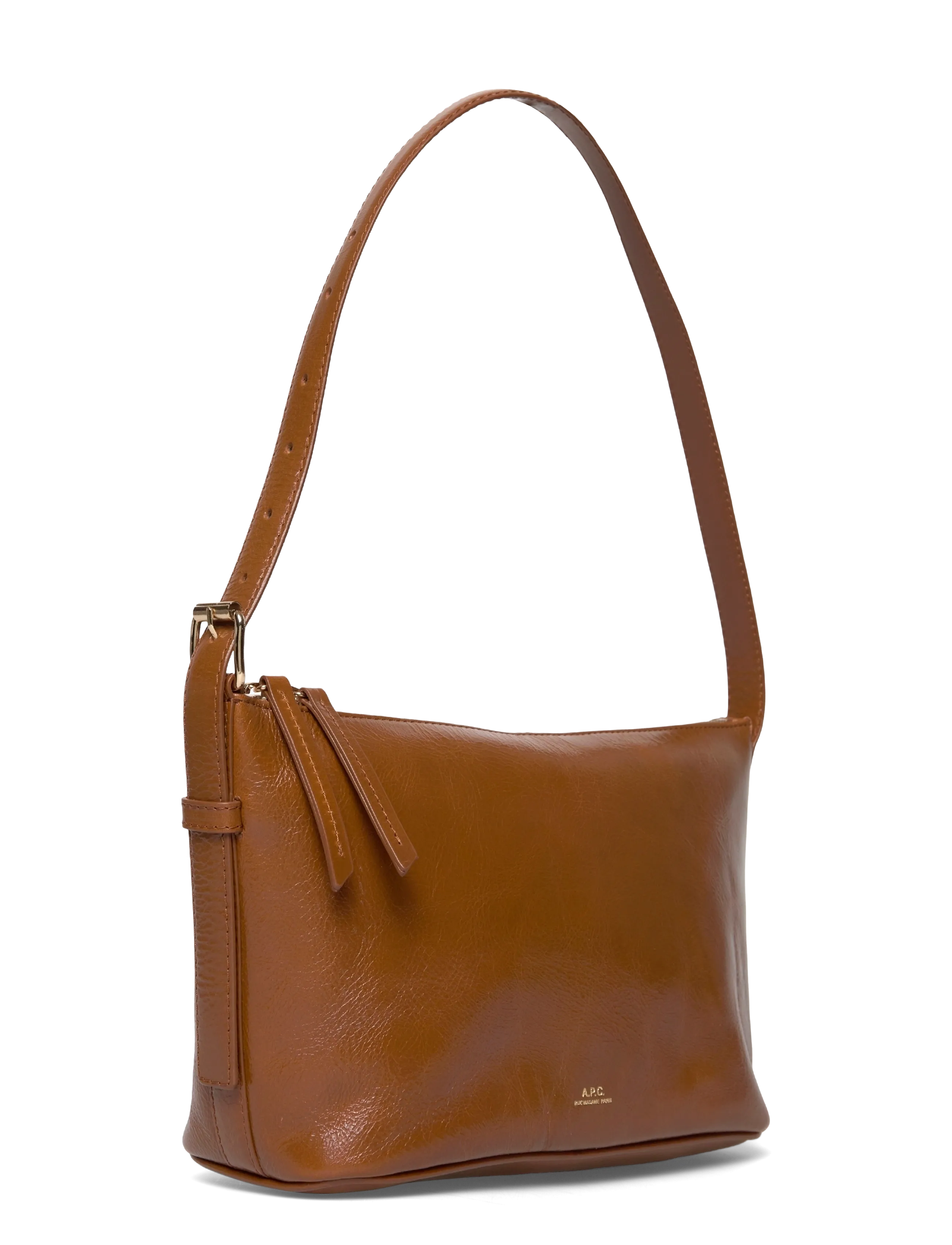 A.P.C. - shoulderbag vera - sacs a main - cafe - 2