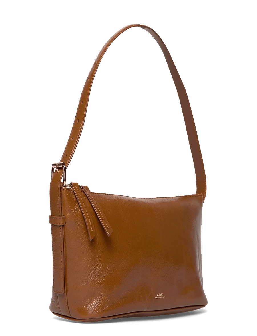 A.P.C. - shoulderbag vera - sacs a main - cafe - 2