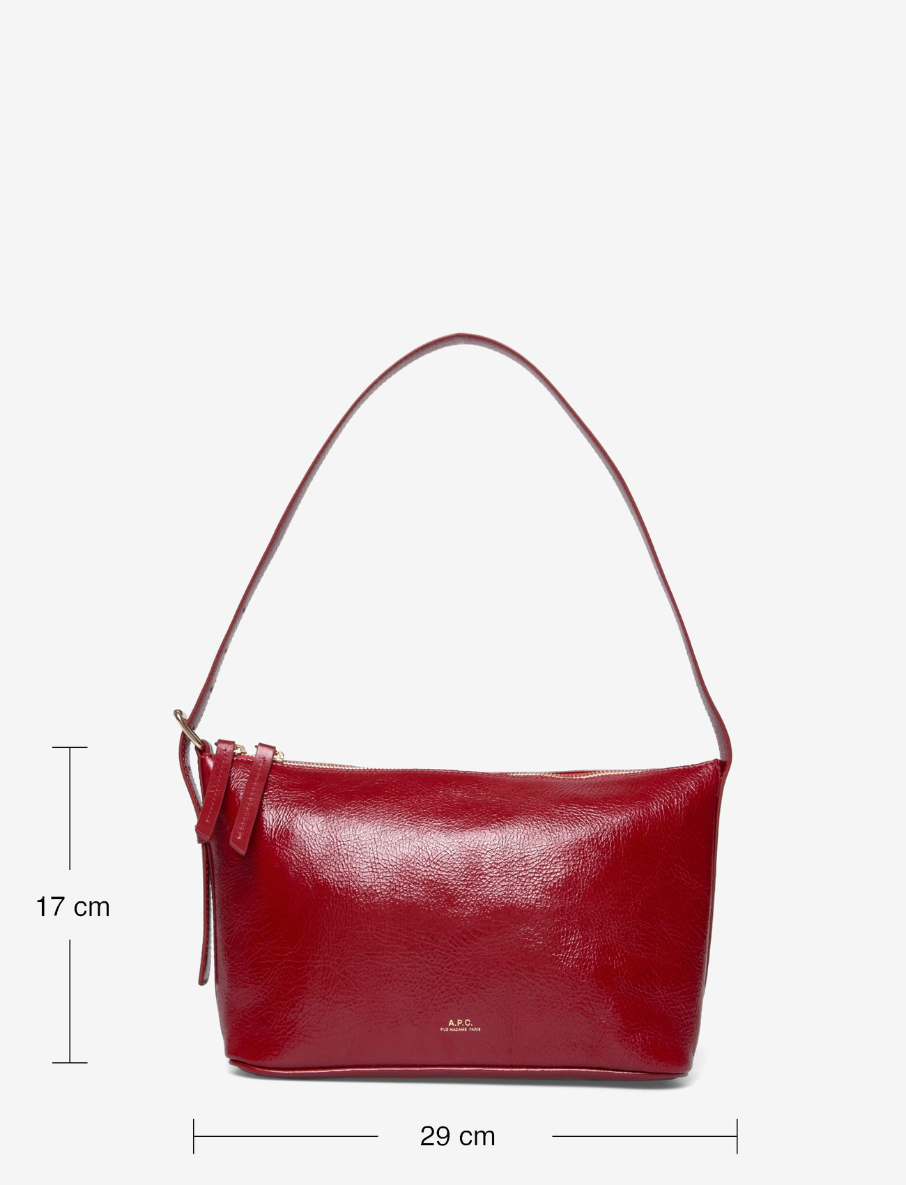 A.P.C. - shoulderbag vera - henkeltaschen - rouge - 3
