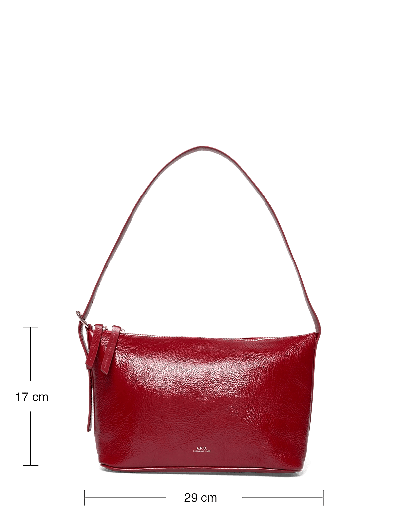 A.P.C. - shoulderbag vera - henkeltaschen - rouge - 3