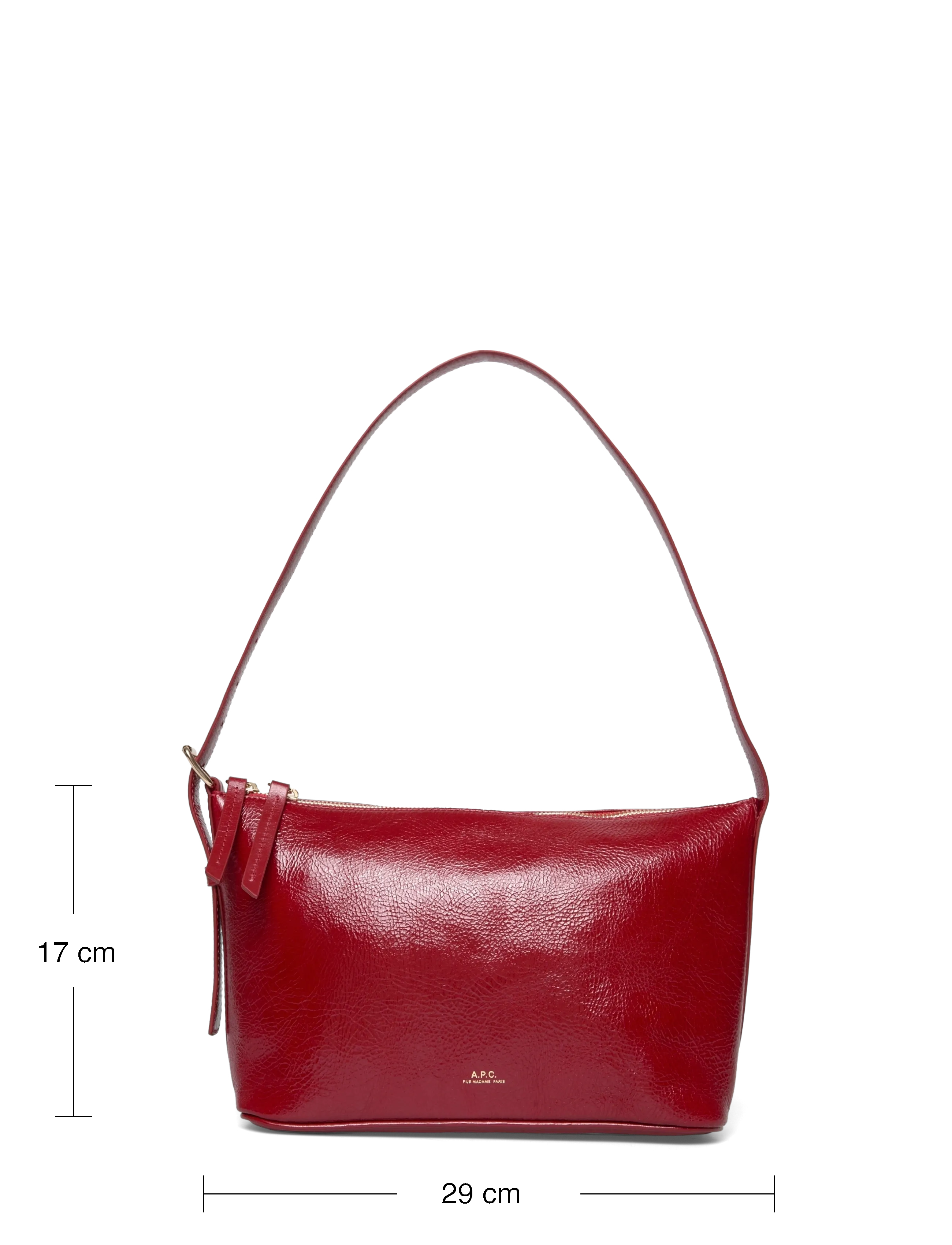 A.P.C. - shoulderbag vera - festmode zu outlet-preisen - rouge - 3