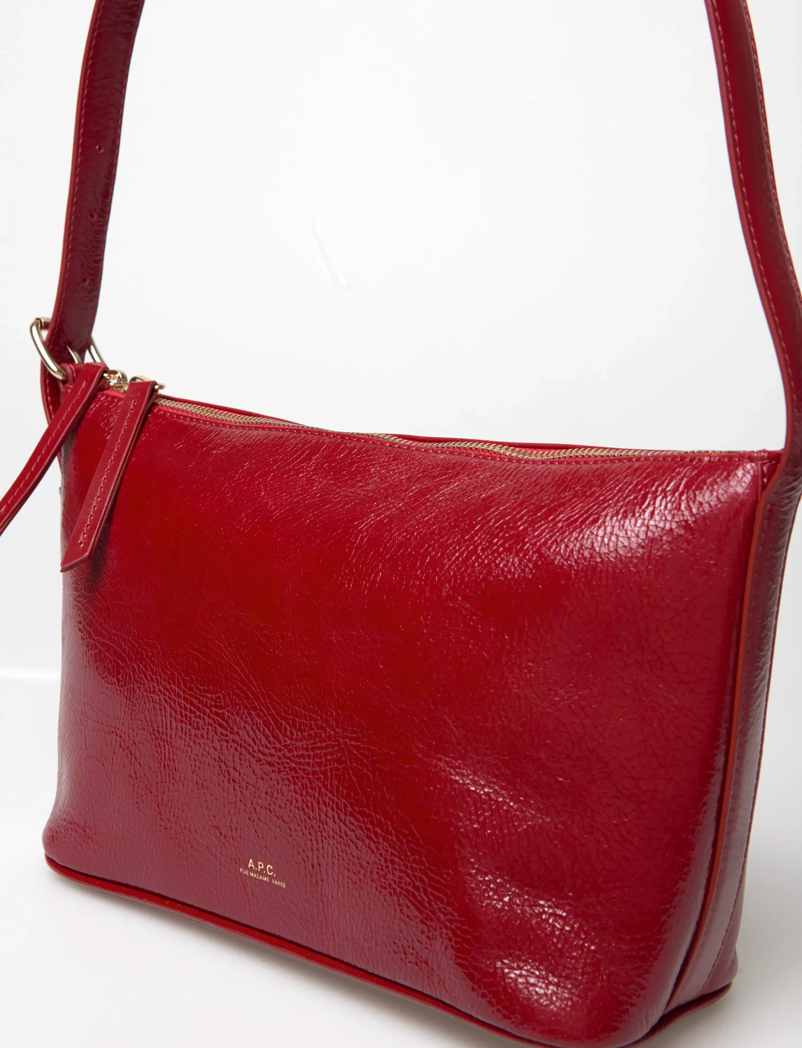 A.P.C. - shoulderbag vera - festmode zu outlet-preisen - rouge - 4