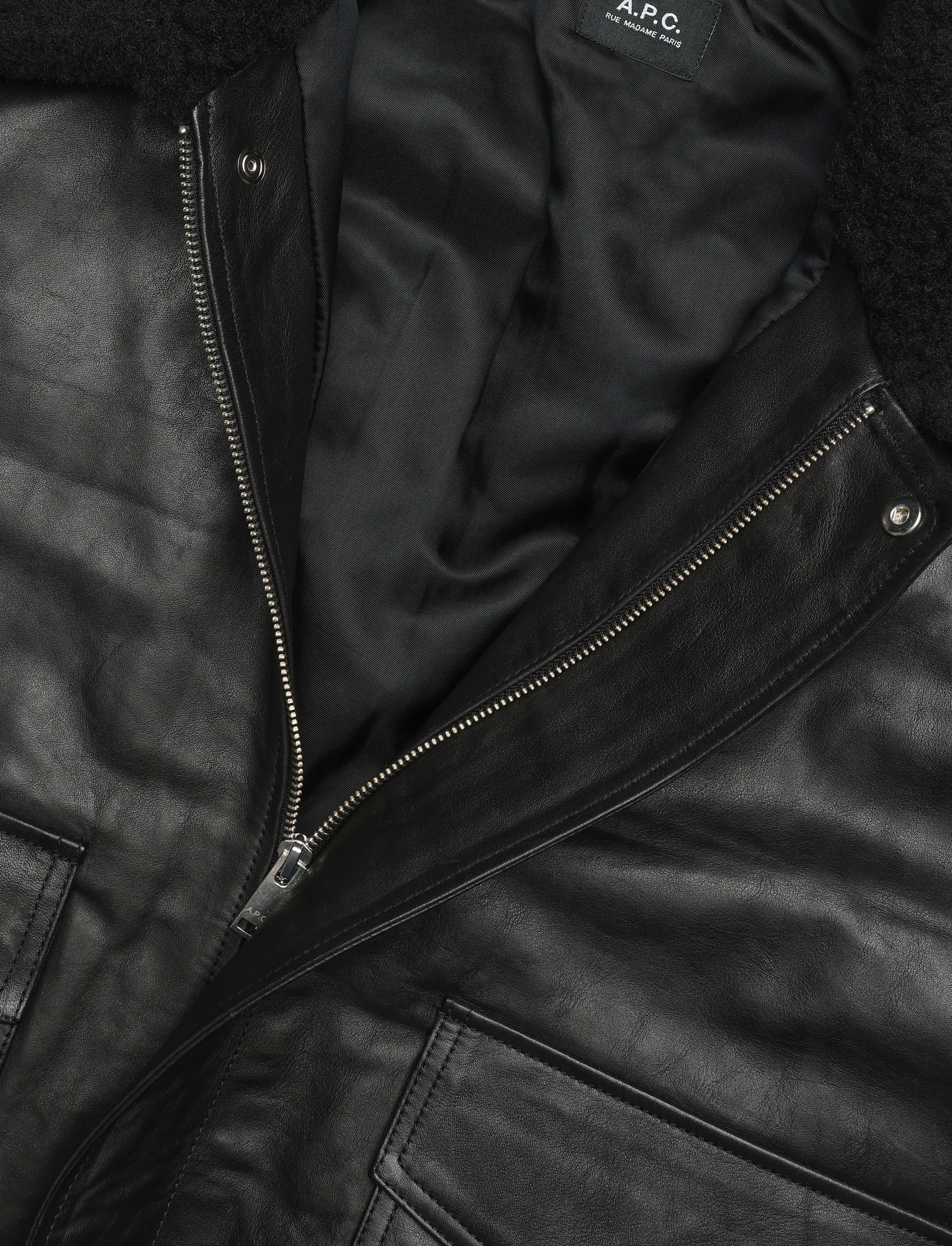 A.P.C. - veste charles - herbstjacken - black - 2