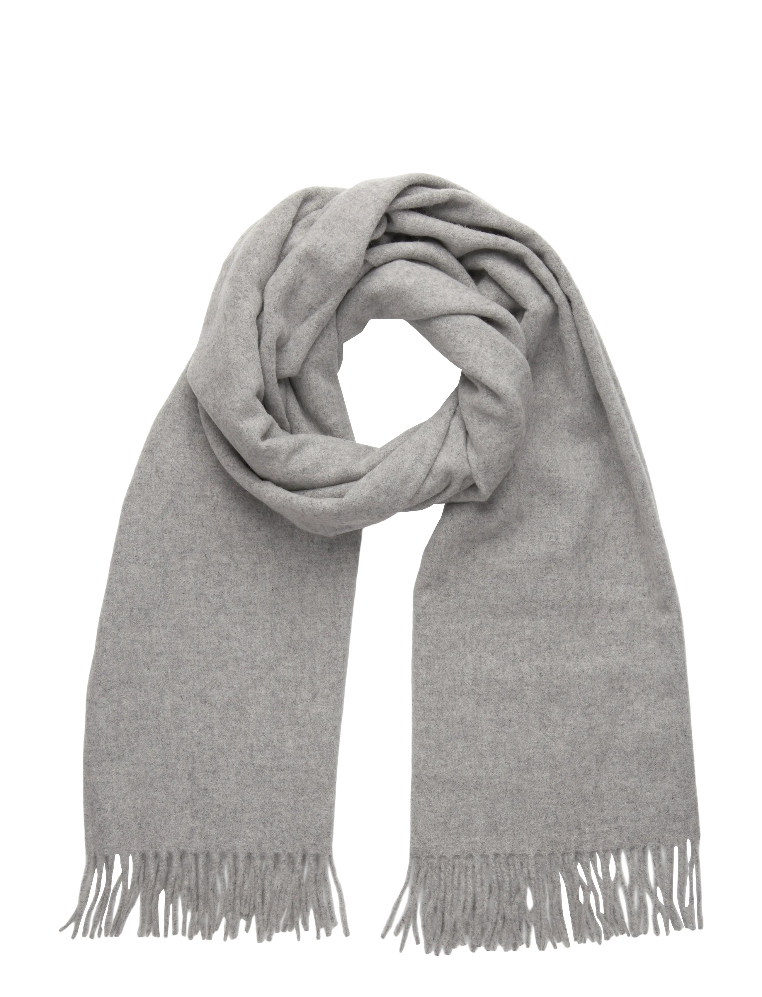 A.P.C. Scarf Alix Brodee, One Size, Grey, Tørklæder > Vintertørklæder, Dame