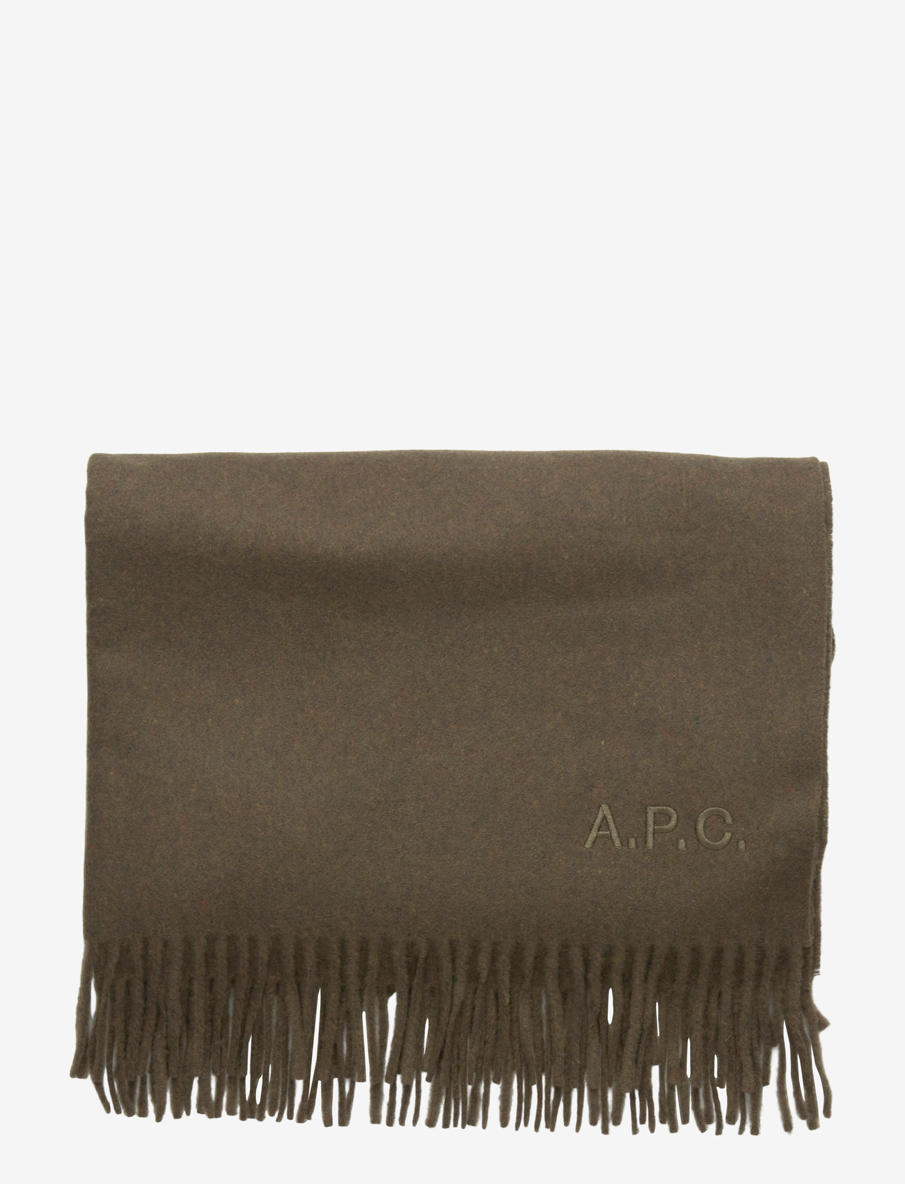 A.P.C. - scarf alix brodee - igapäevane stiil - kaki chine - 1