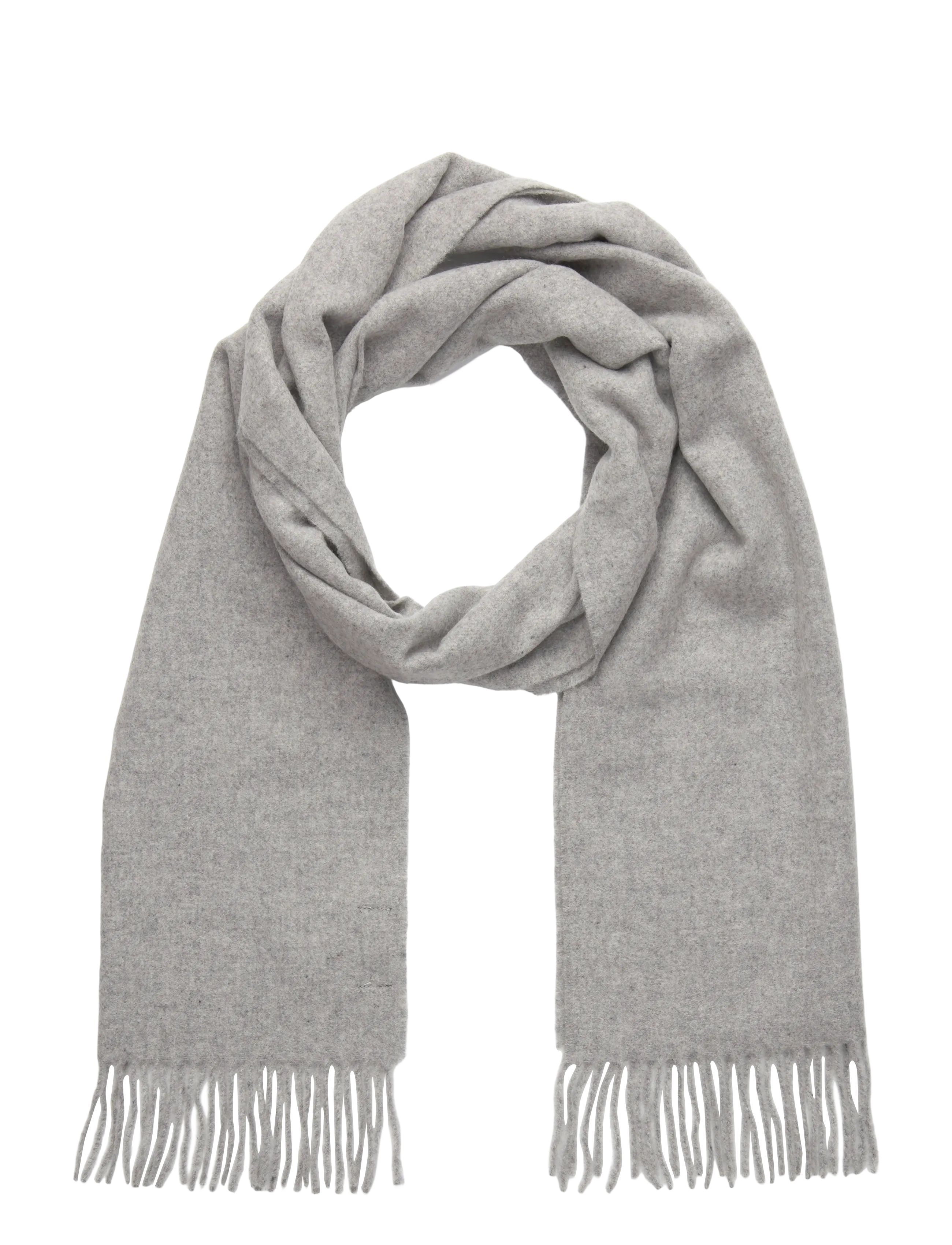 A.P.C. Scarf Ambroise Brodee, One Size, Grey, Tørklæder > Vintertørklæder, Dame