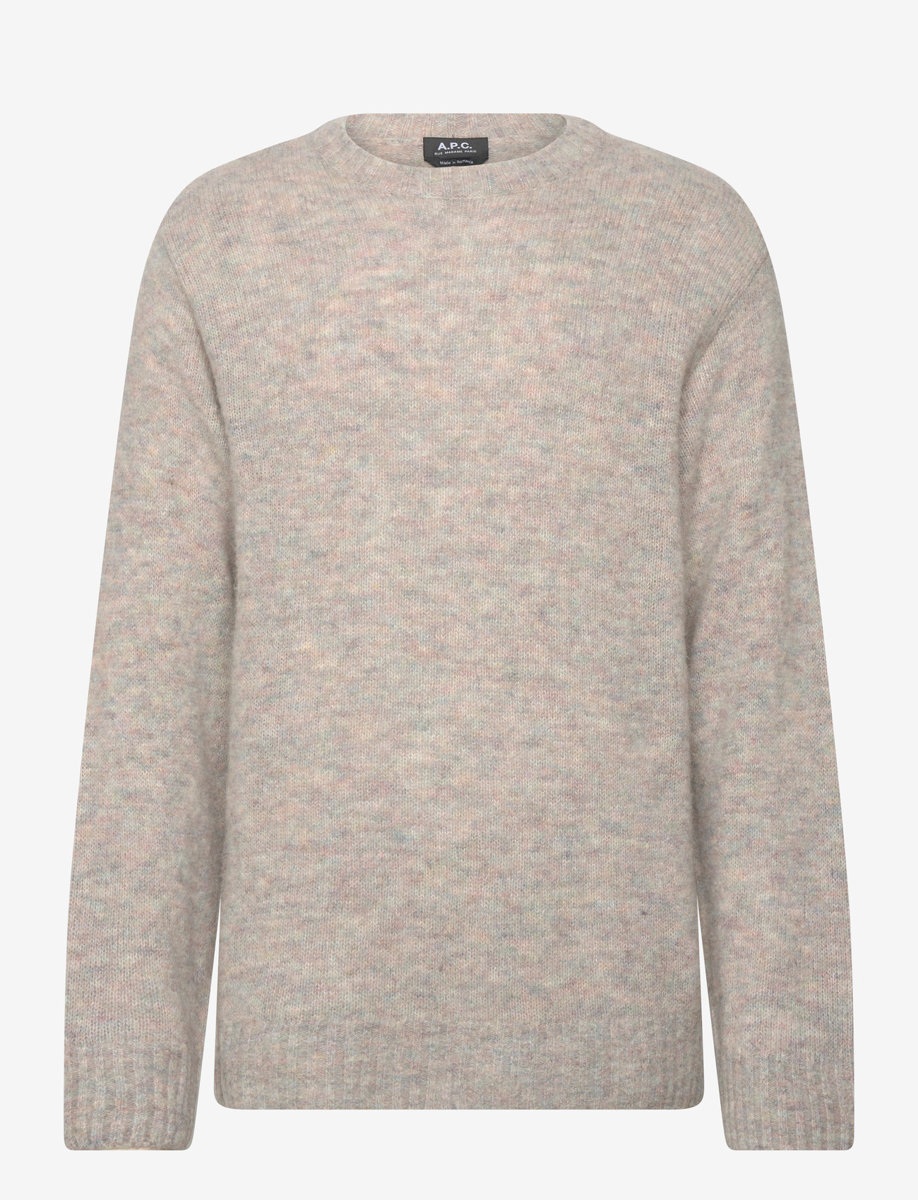 A.P.C. - Pullover Lucas - Ümmarguse kaelusega kudumid - gris clair chine - 0