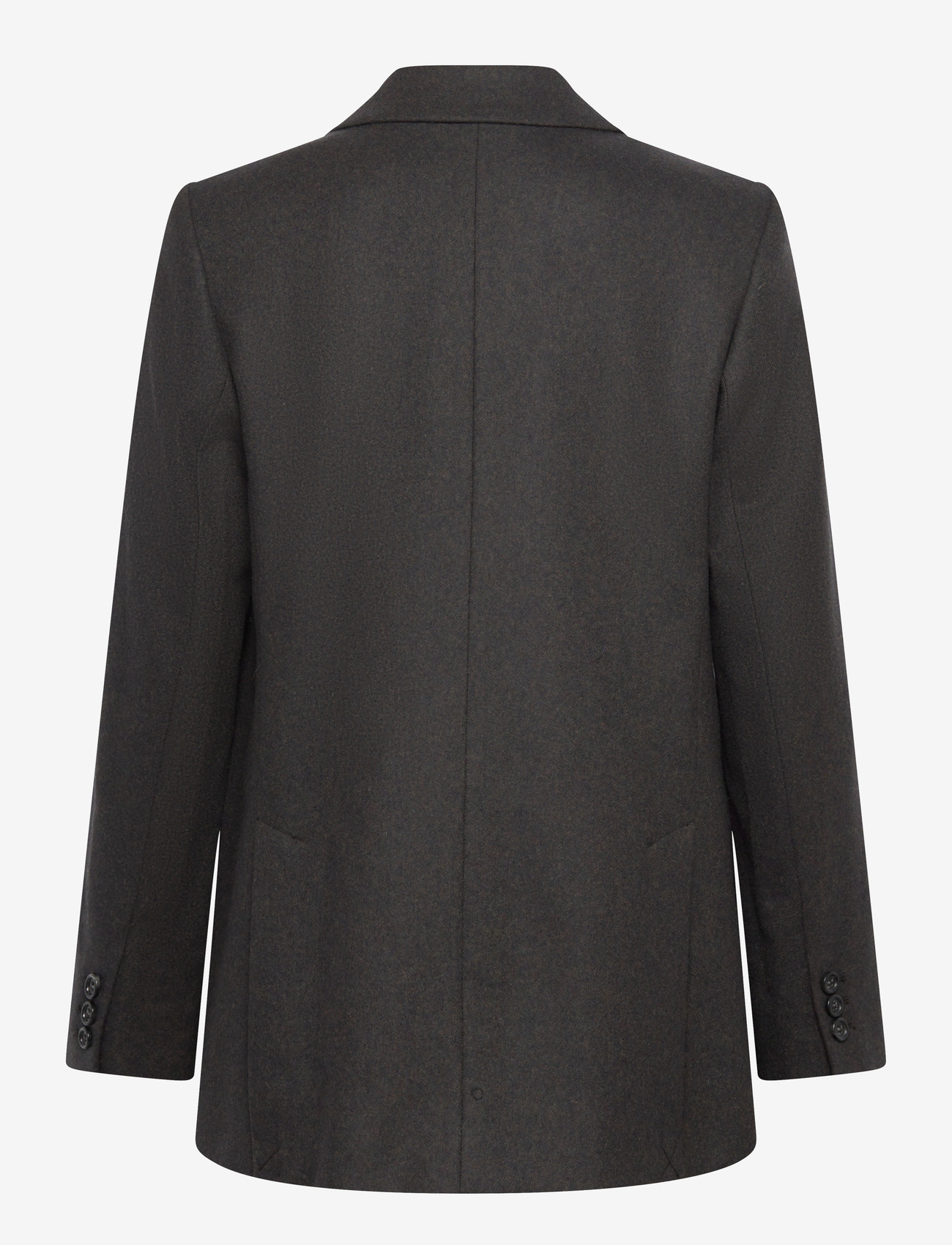 A.P.C. - Lucy Vest - kahes joones nööpidega bleiserid - marron fonce chine - 1