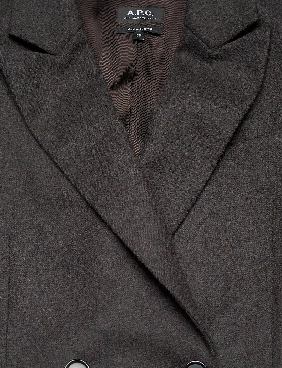 A.P.C. - Lucy Vest - marron fonce chine - 2