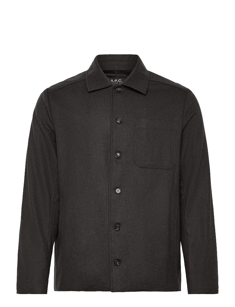 A.P.C. - Jamie Vest - jacken - marron fonce chine - 0