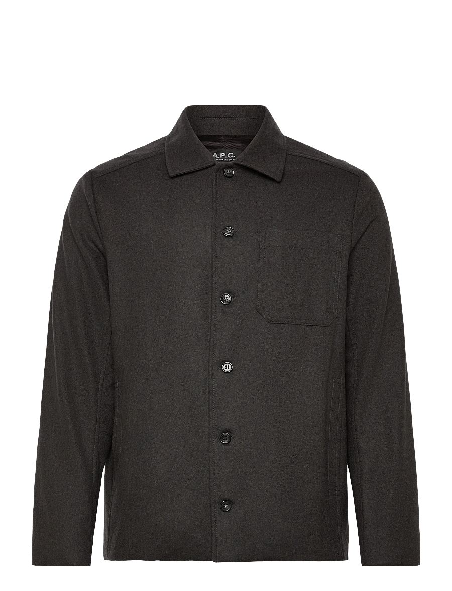 A.P.C. - Jamie Vest - jacken - marron fonce chine - 0
