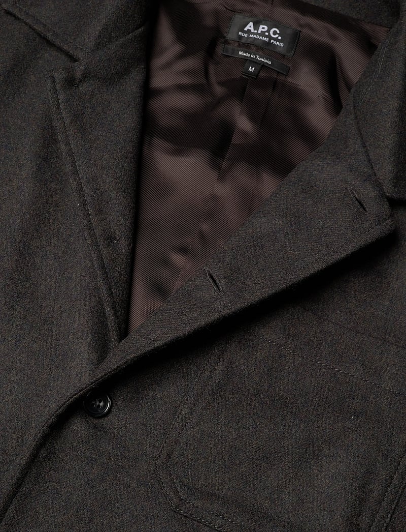A.P.C. - Jamie Vest - jacken - marron fonce chine - 2