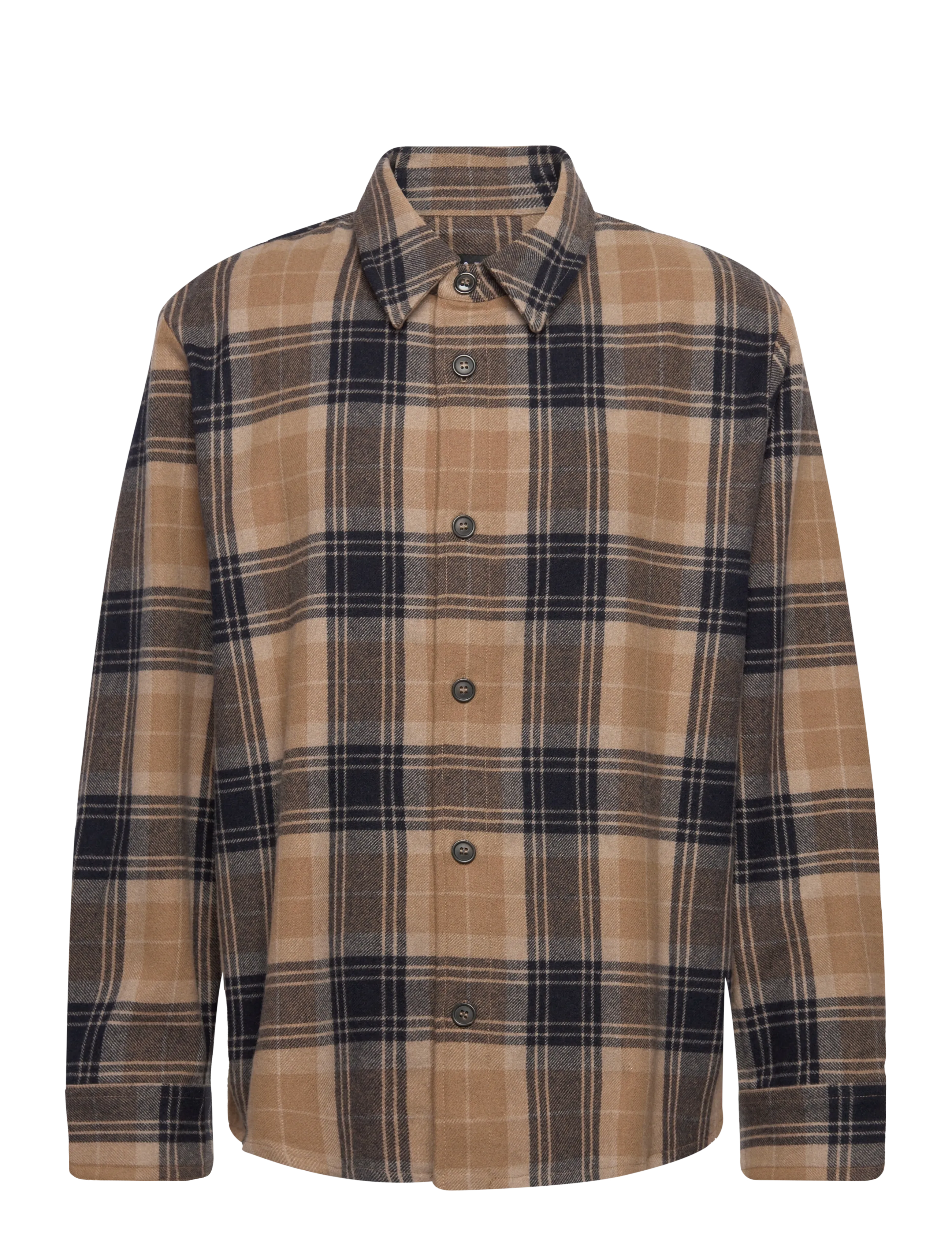 A.P.C. Overshirt Bobby - A.P.C. - DARK NAVY / beige