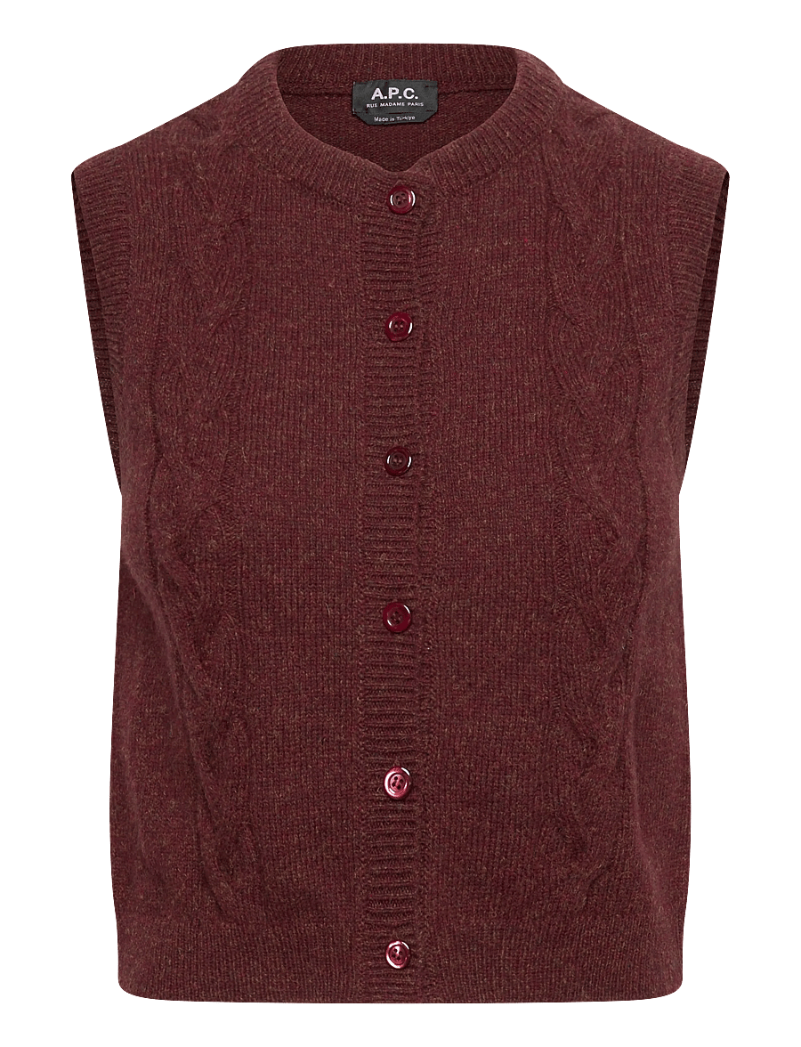A.P.C. - Alyson Vest - vesten - bordeaux - 0
