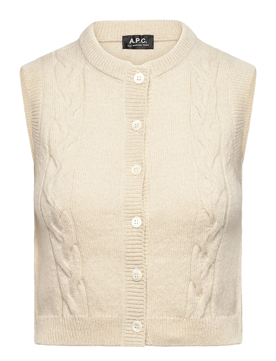 A.P.C. - Alyson Vest - strickwesten - ecru - 0