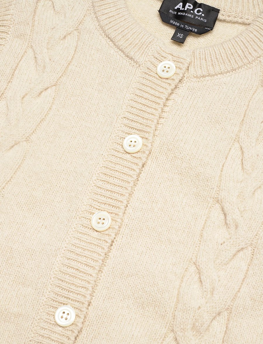 A.P.C. - Alyson Vest - strickwesten - ecru - 2