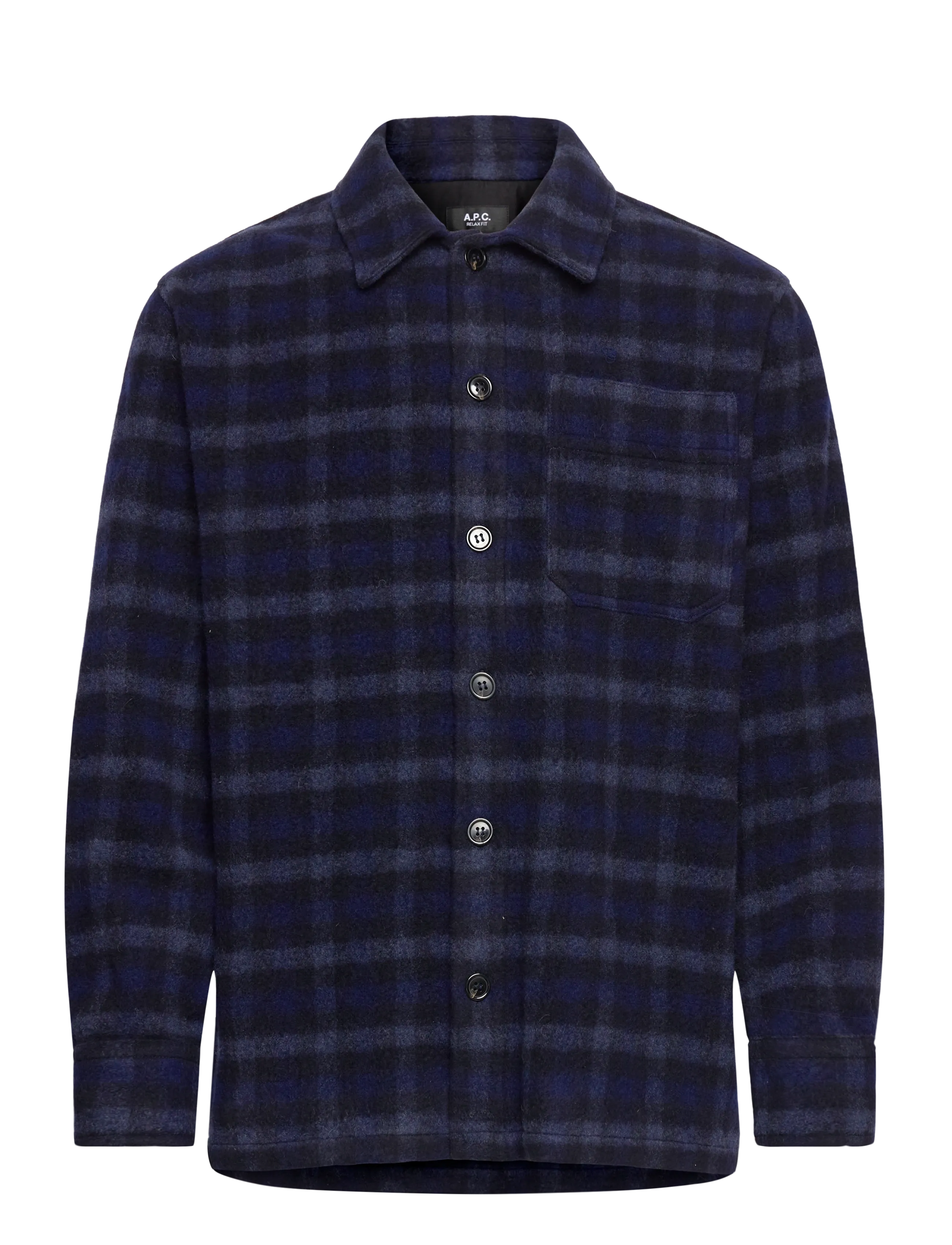 A.P.C. Overshirt Stanley, XS, Navy, Jakker > Uldjakker, Herre