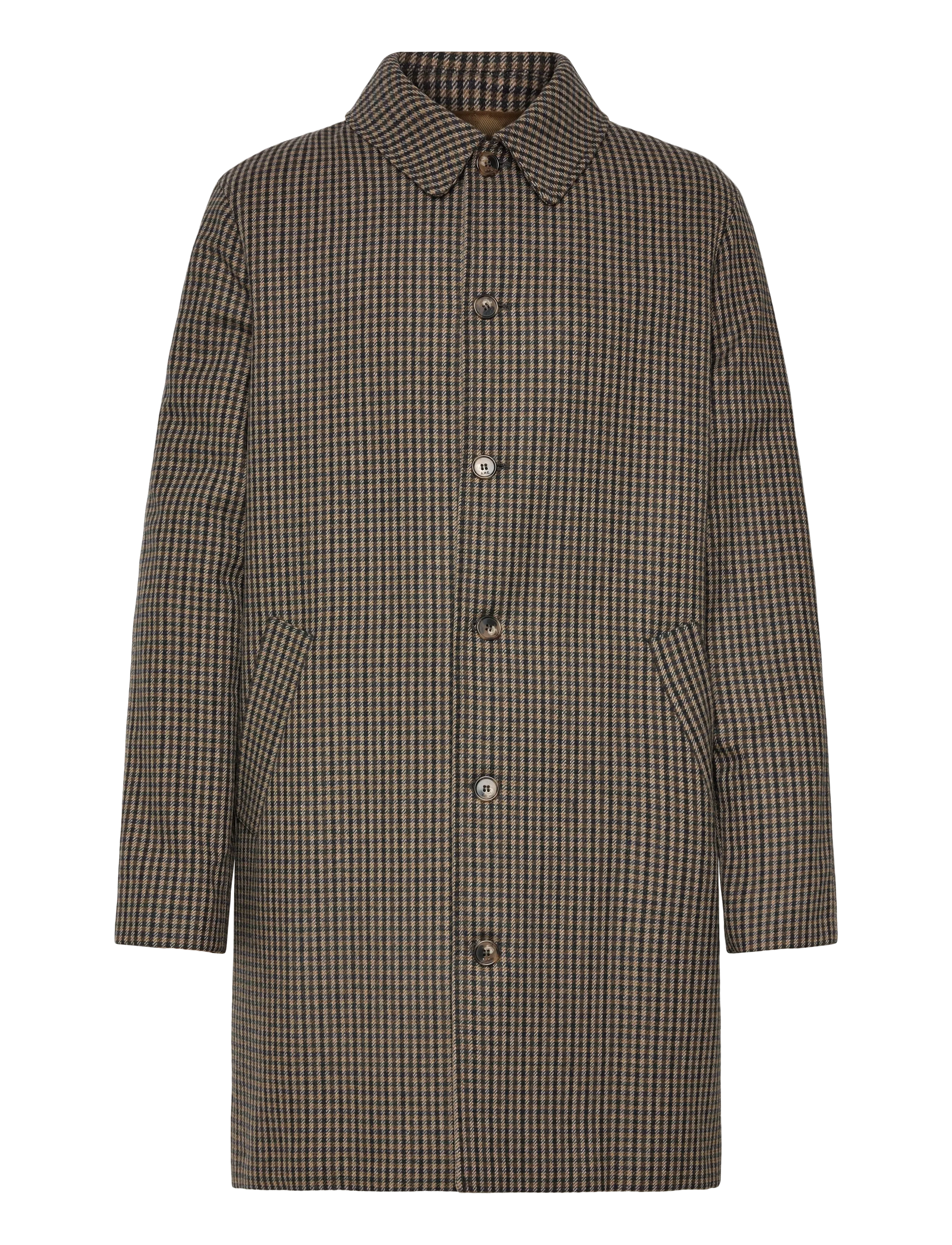 A.P.C. Coat Mac paul - Kleidung - MARRON / multi