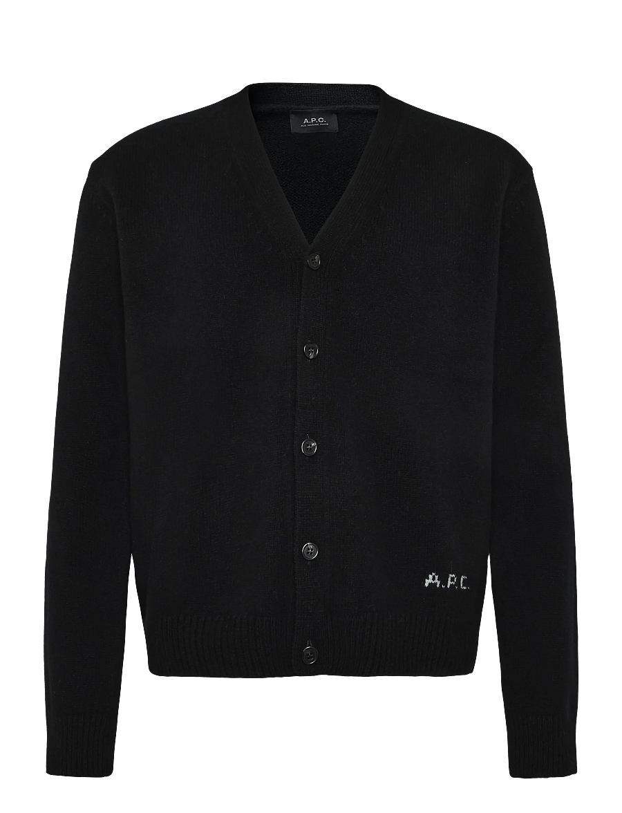 A.P.C. - cardigan kevin - koftor - black - 0