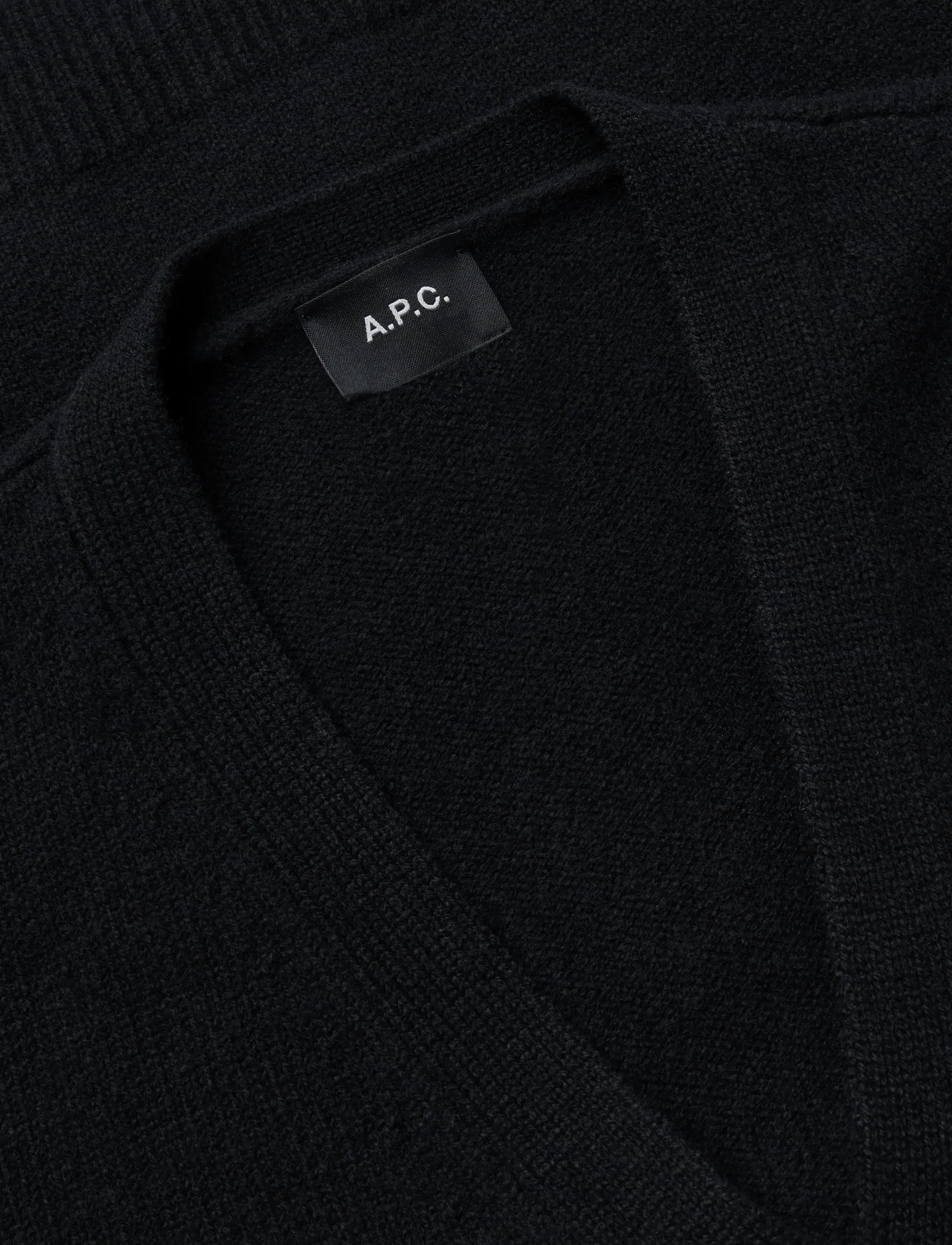 A.P.C. - cardigan kevin - koftor - black - 2